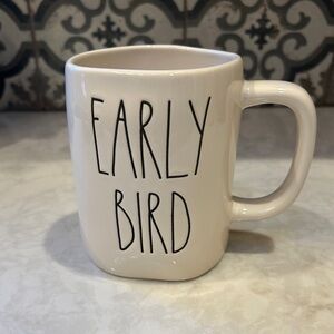 Rae Dunn Mug- “Early Bird” Cream Colored, Large Capacity- EUC